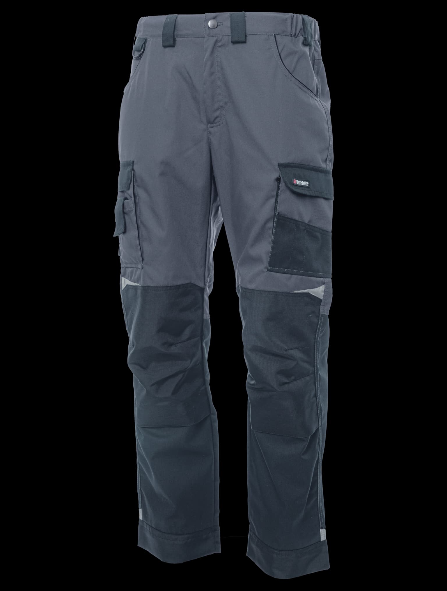 Летние брюки Brodeks KS 302 C, графит серый/черный