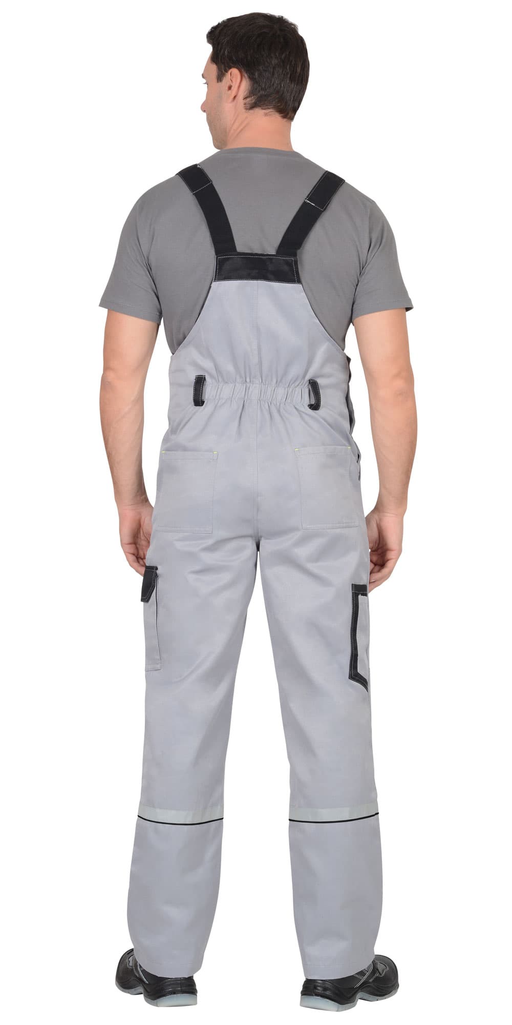 Костюм СИРИУС-ПРАКТИК куртка, п/к, светло-серый с черным, 245 г/м2, 80%ПЭ, 20%ХБ — фото 5
