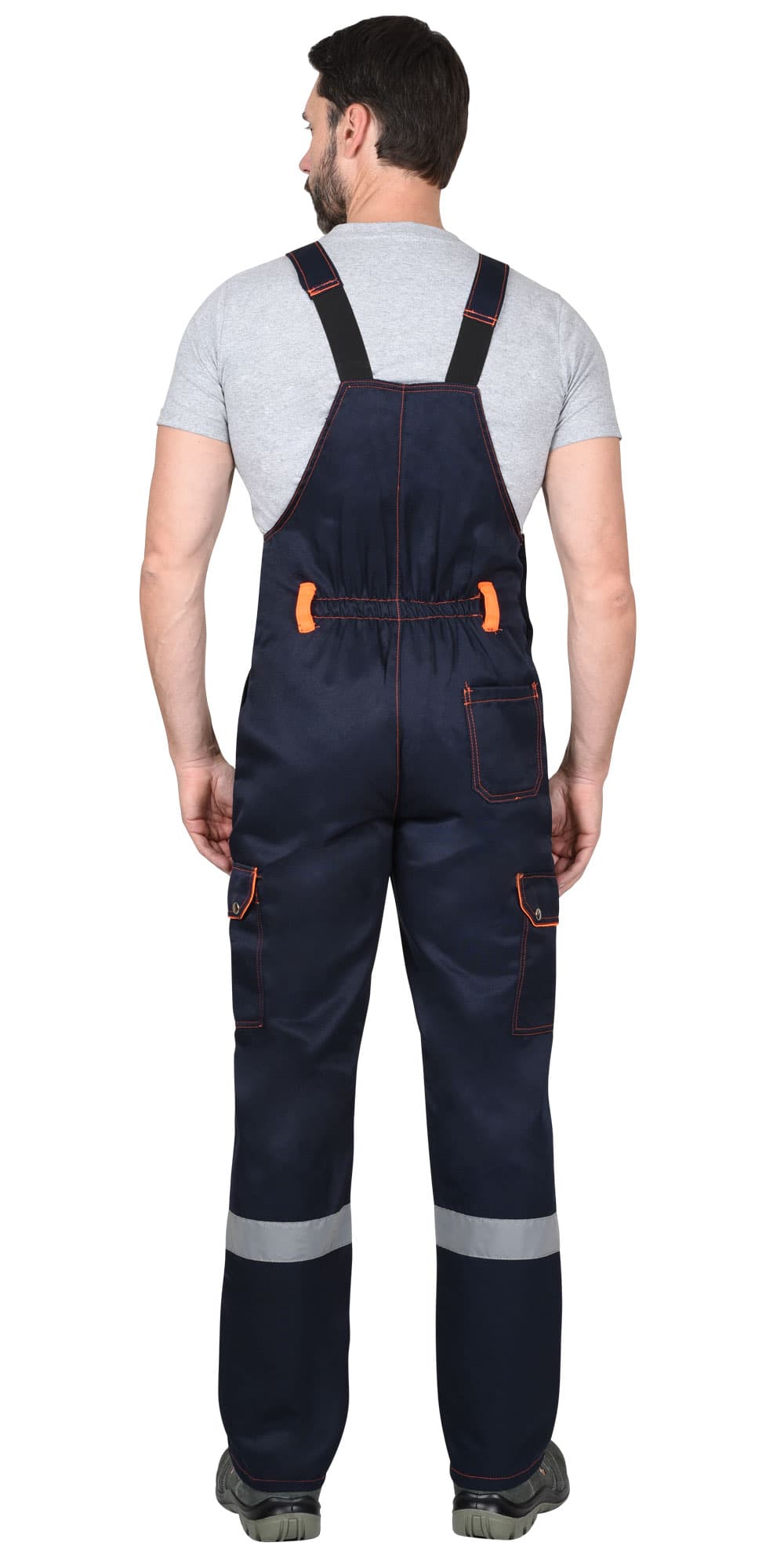 Костюм СИРИУС-ТИТАН куртка, п/к синий с оранжевым и СОП, 215 г/м2, 80%ПЭ, 20%ХБ — фото 5