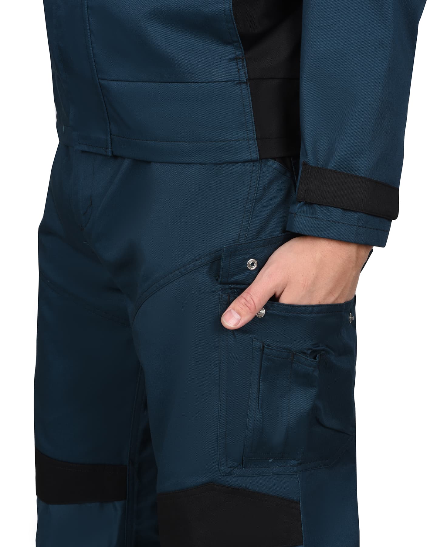 Костюм СИРИУС-ЦИТРИН куртка, брюки, морена с черным, 245 г/м2, 65%ПЭ, 35%ХБ — фото 8