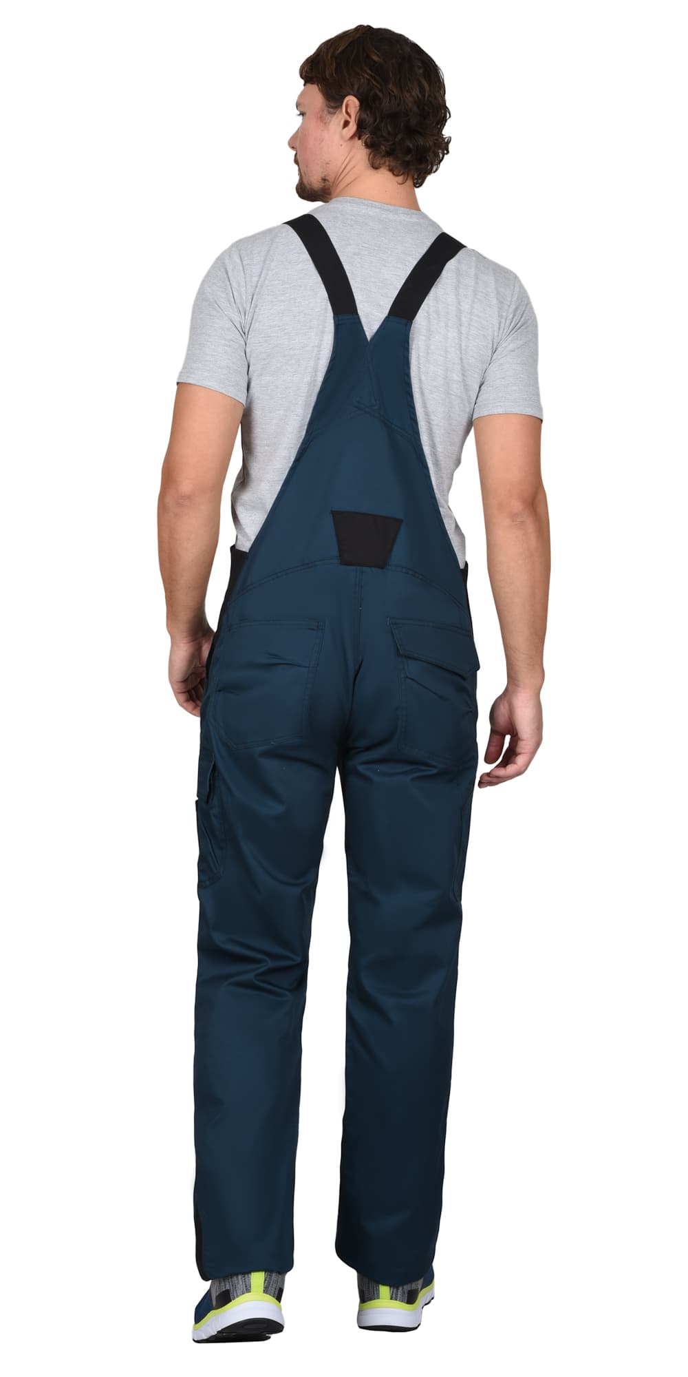 Костюм СИРИУС-ЦИТРИН куртка, полукомбинезон, морена с черным, 245 г/м2, 65%ПЭ, 35%ХБ — фото 5