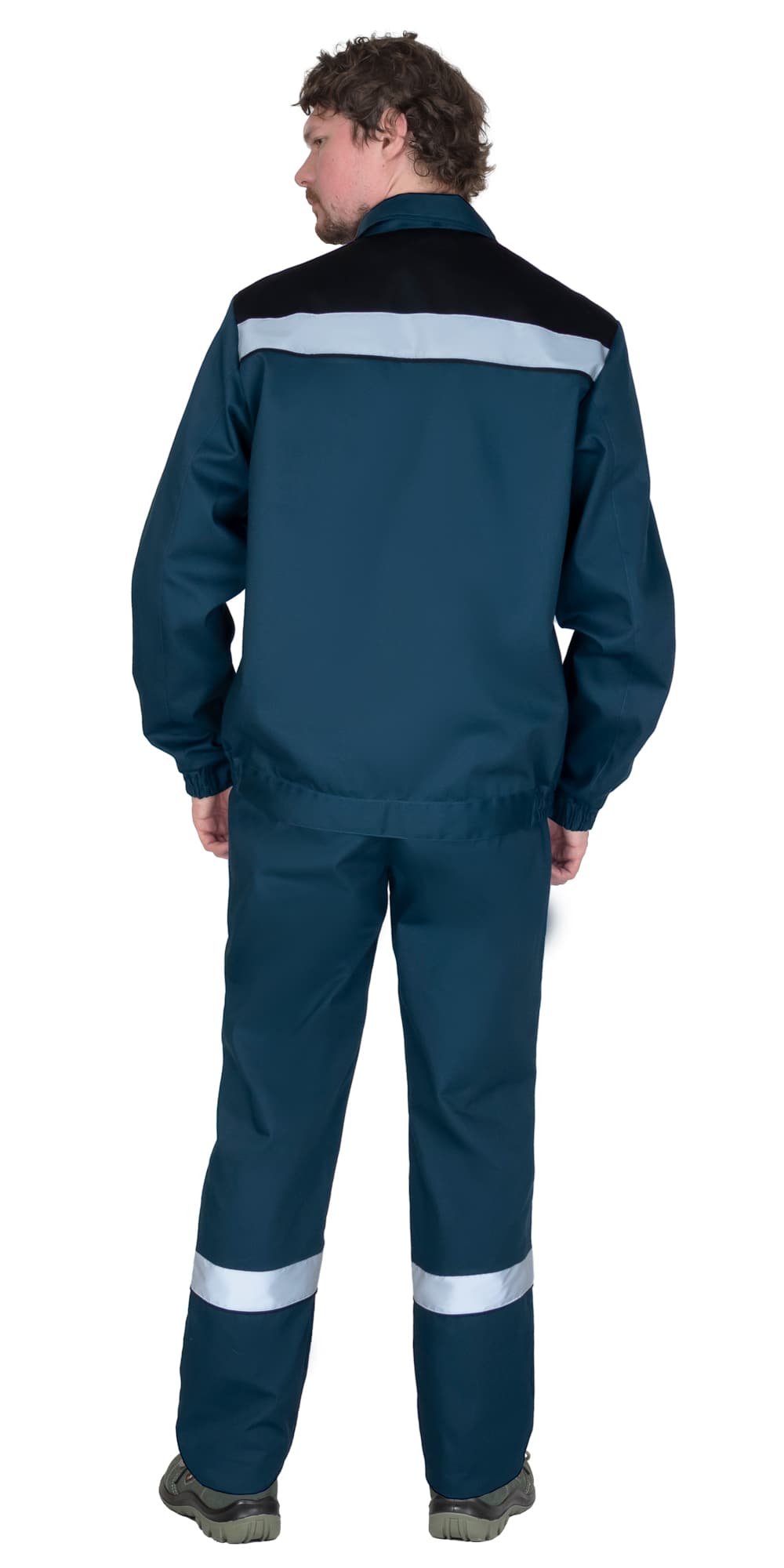 Костюм СИРИУС-МАСТЕР куртка кор., брюки, морена с черным и СОП, 245 г/м2, 65% ПЭ, 35% ХБ — фото 2