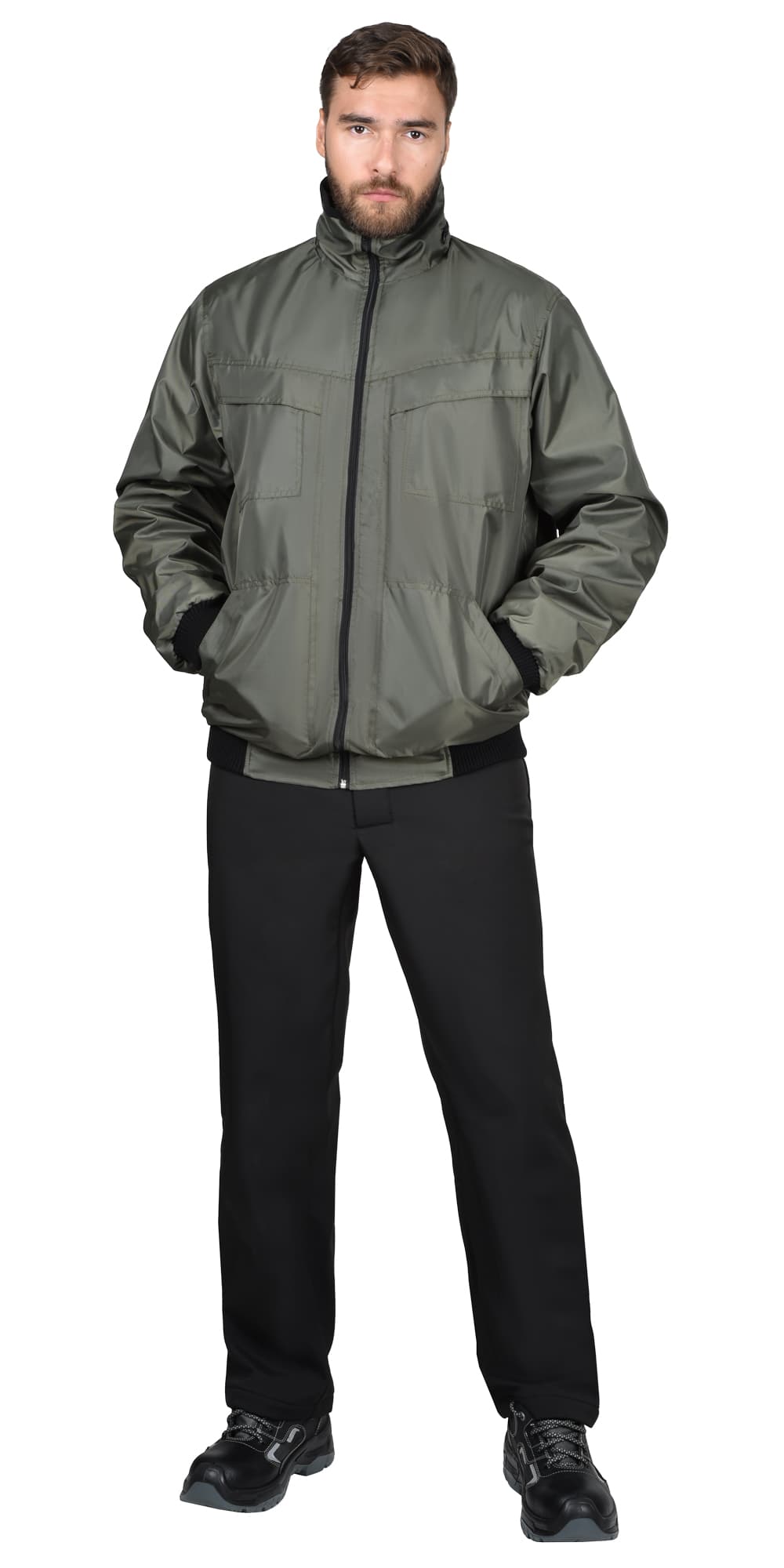 Куртка СИРИУС-ПИКНИК демисезонная, укороченная, Хаки