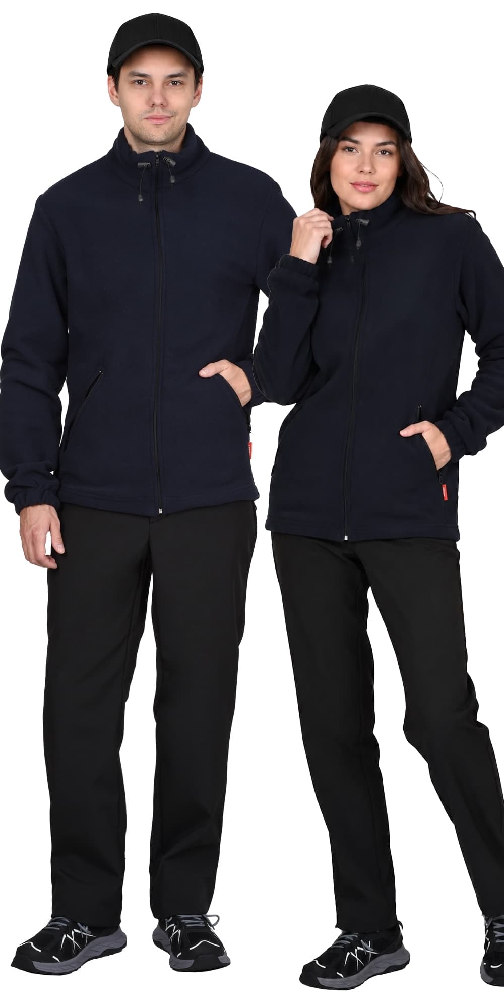 Куртка флисовая темно-синяя, 280 г/м2