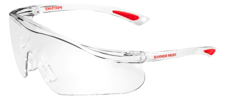 Очки РОСОМЗ™ О55 HAMMER PROFI StrongGlass (15537) (PC) (KN)