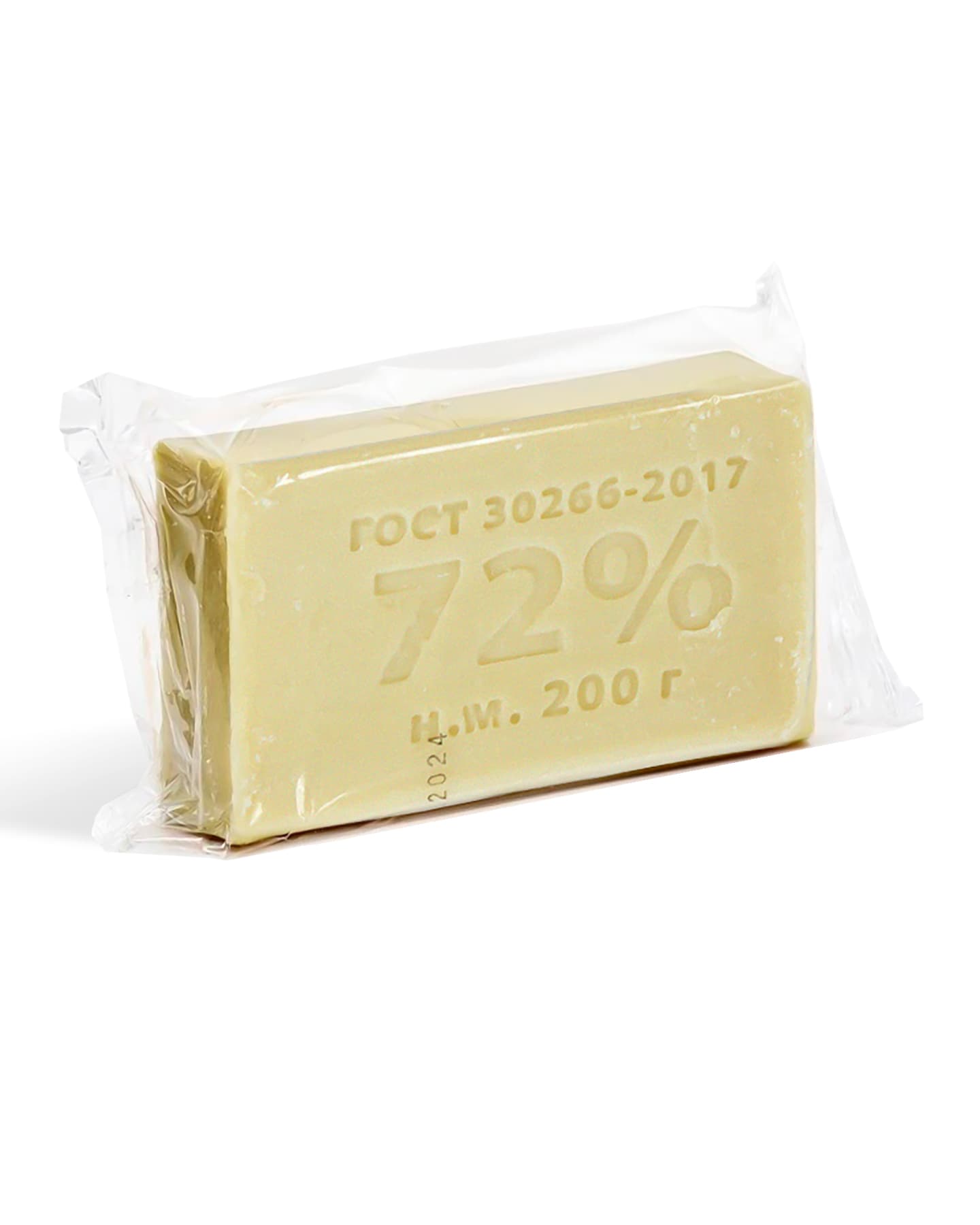 Мыло хозяйственное 72% 200 г в прозрачной обертке (х54)